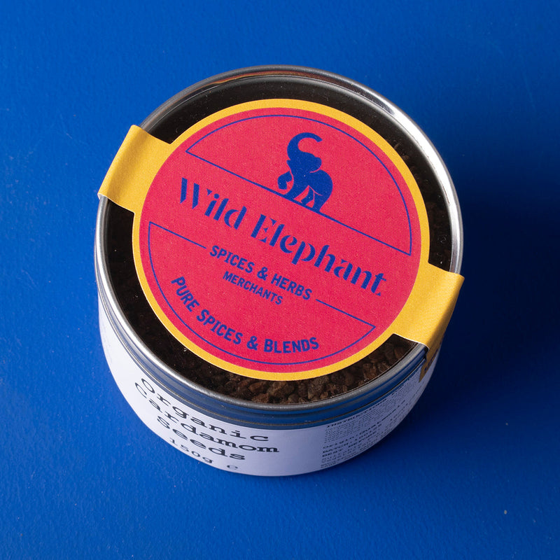 Organic Cardamom Seeds - Wild Elephant - 150g