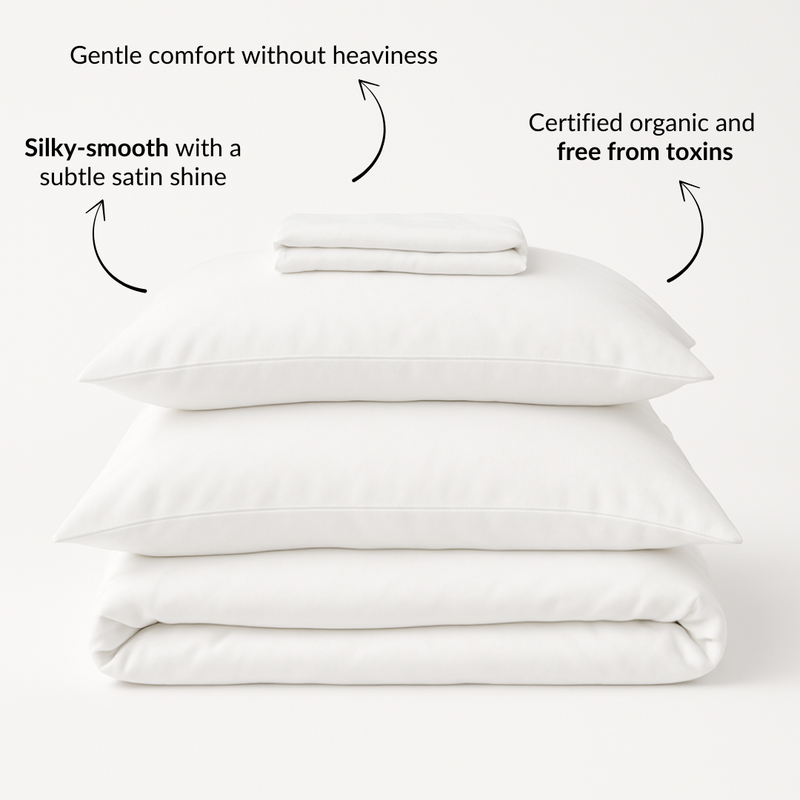 Bed Sheet Set (Organic Cotton Satin)