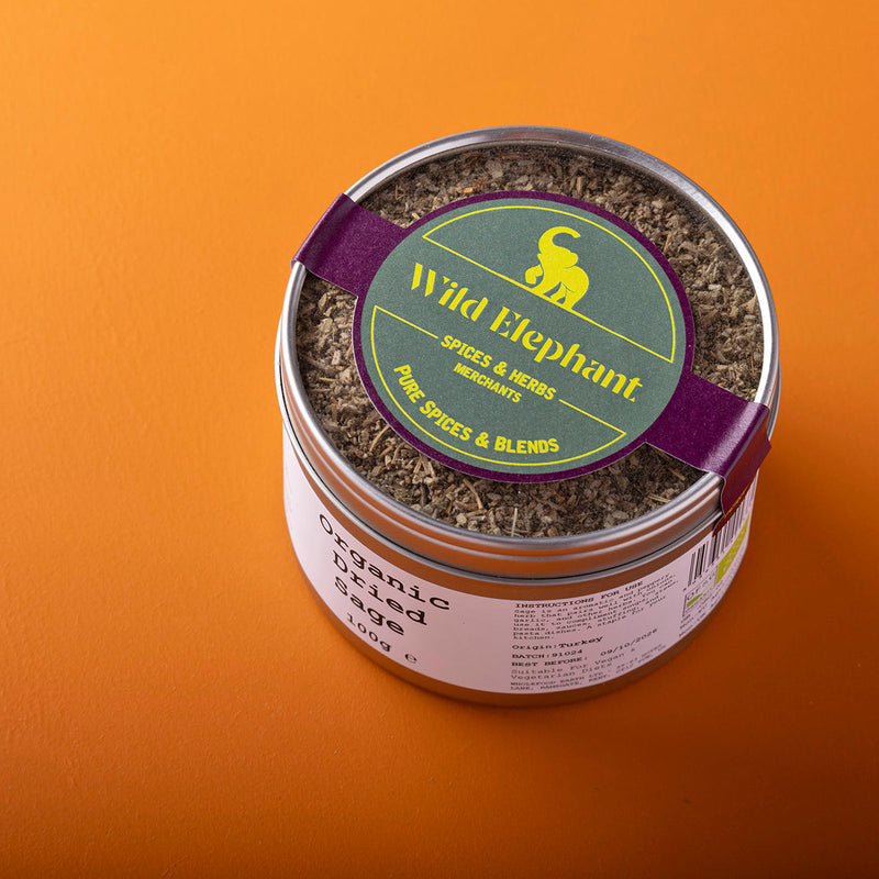 Organic Dried Sage - Wild Elephant - 100g