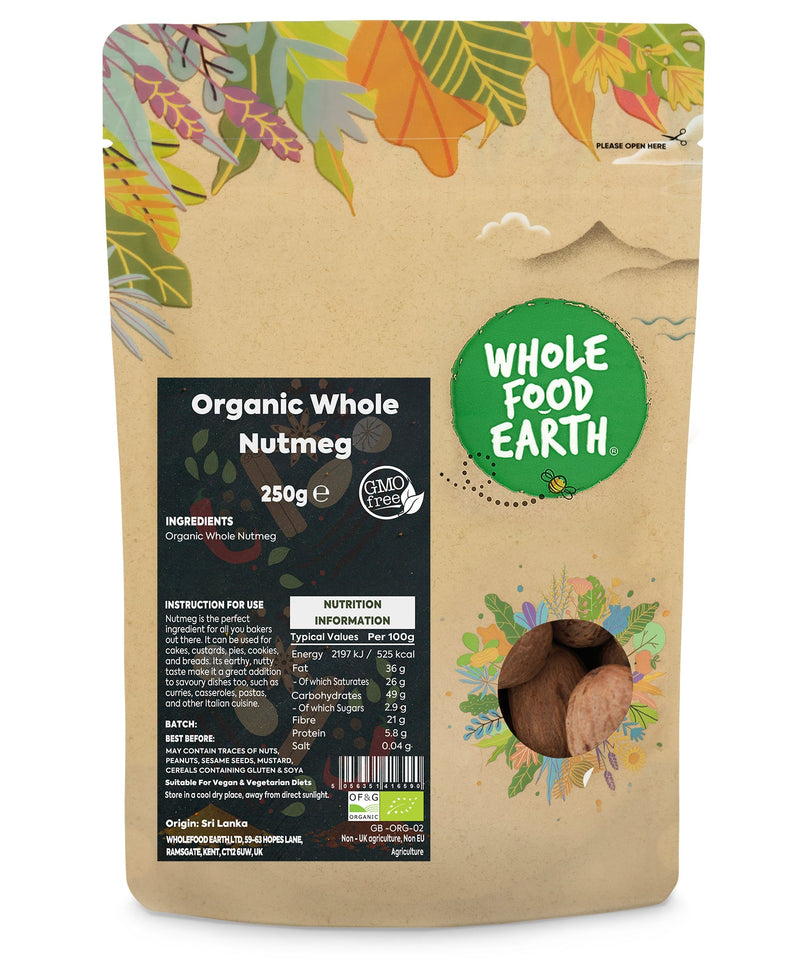 Organic Whole Nutmeg
