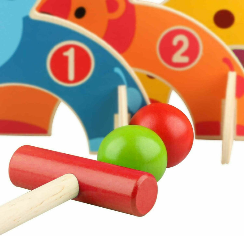 Outdoor Animal Croquet Set