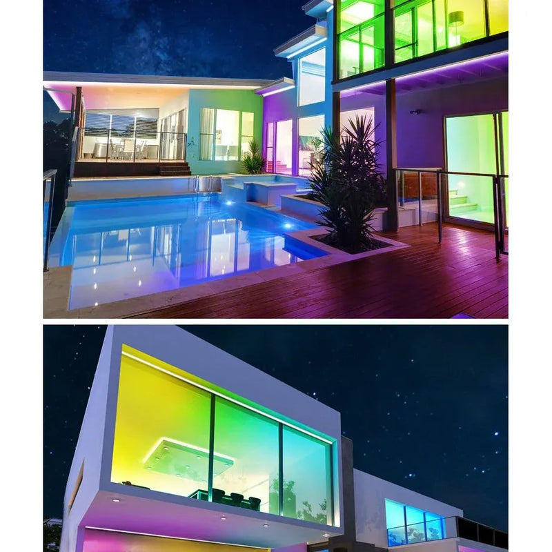 Smart Outdoor Wall Light - Colourful Remote-Controlled Porch & Patio Lamp