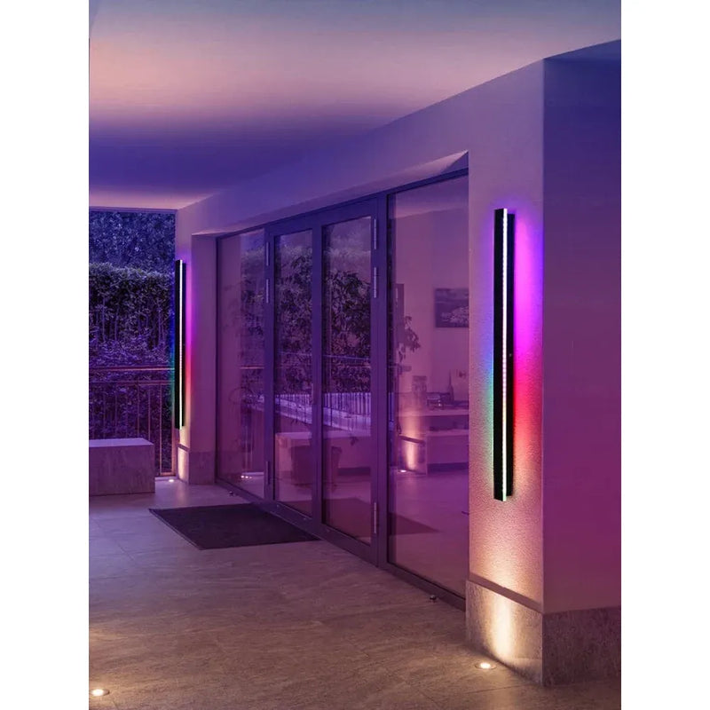 Smart Outdoor Wall Light - Colourful Remote-Controlled Porch & Patio Lamp