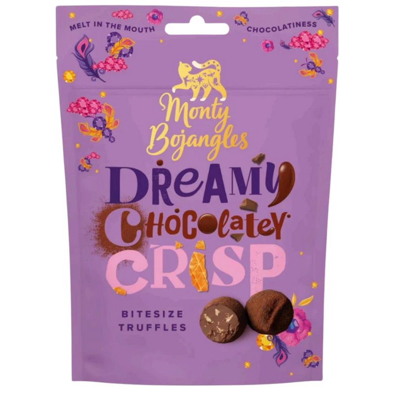 Monty Bojangles | Dreamy Chocolatey Crisp Bitesize Truffles | 100g Bag