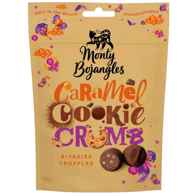 Monty Bojangles | Caramel Cookie Crumb Bitesize Truffles | 100g Bag