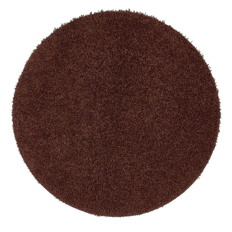 Washable Ox Red Shaggy Rug