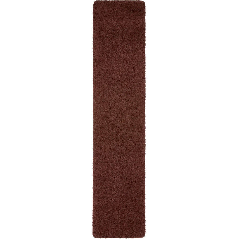 Washable Ox Red Shaggy Rug