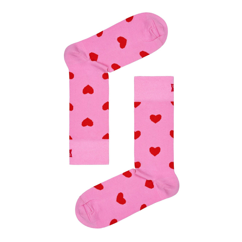 1-Pack Love Heart Shaped Gift Sock Set for Men and Women