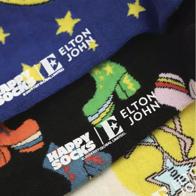 Mens & Ladies 3 Pack Elton John Socks