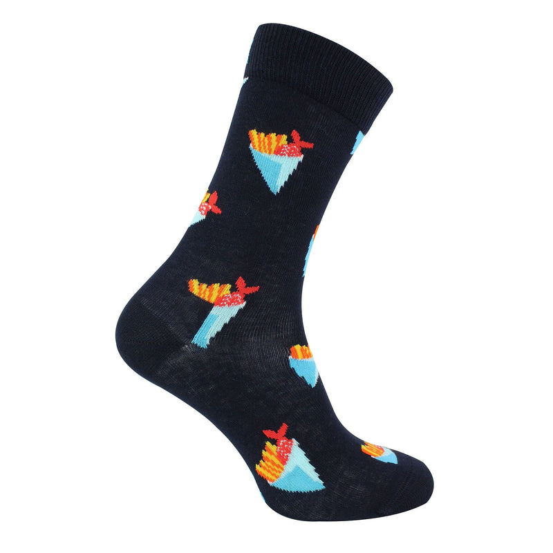 Mens & Ladies Fish & Chips Patterned Socks