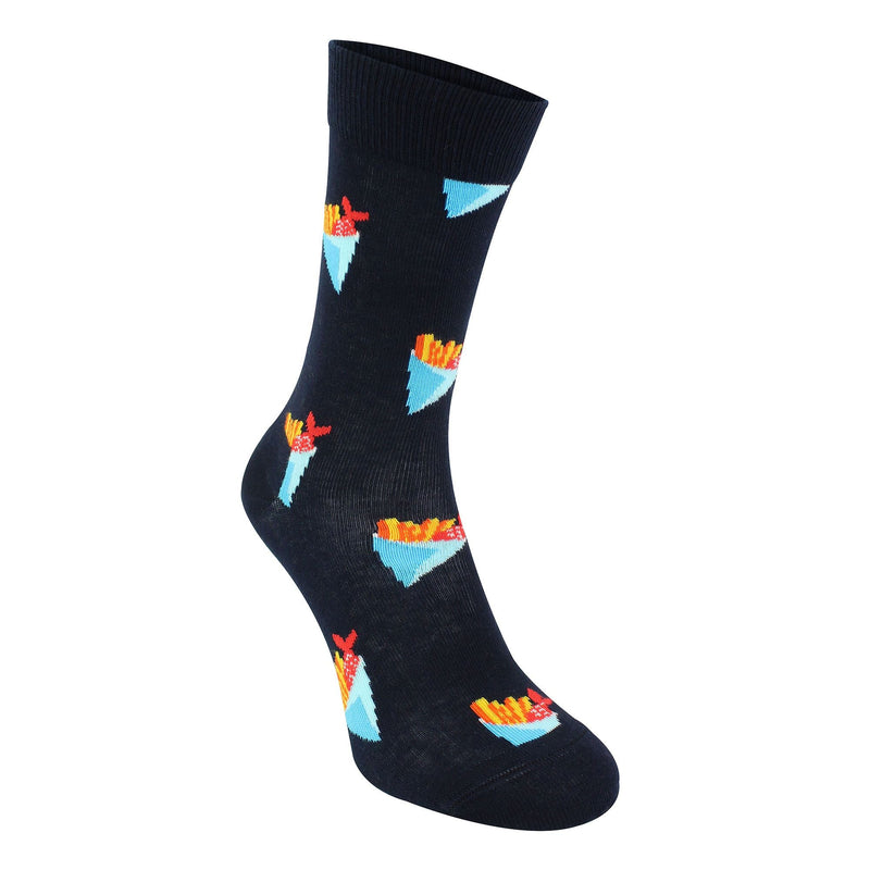 Mens & Ladies Fish & Chips Patterned Socks
