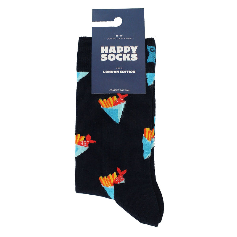 Mens & Ladies Fish & Chips Patterned Socks