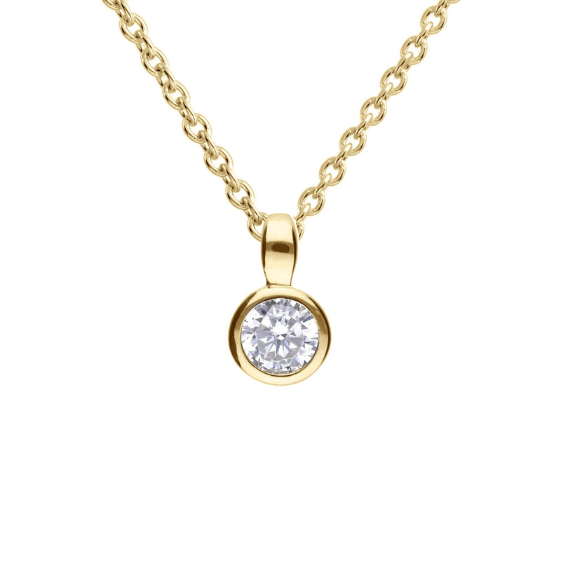 Diamonfire Bezel Set Carat Pendant