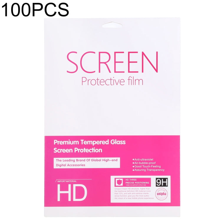 100 PCS For 8 inch Tempered Glass Film Screen Protector Paper Package, 8 inch
