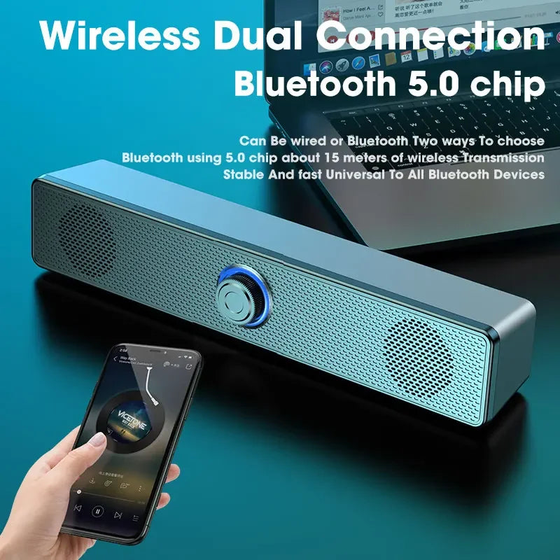 PC Soundbar – Bluetooth & USB Speaker for TV, Laptop & Gaming