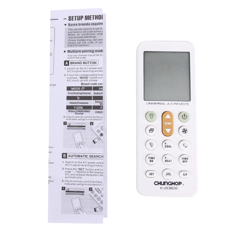 CHUNGHOP K-2080E Universal LCD Air-Conditioner Remote Controller, K-2080E