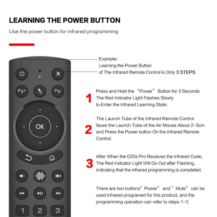 G20S Pro Voice Backlight Version 2.4G Air Mouse Remote Control, G20S Pro