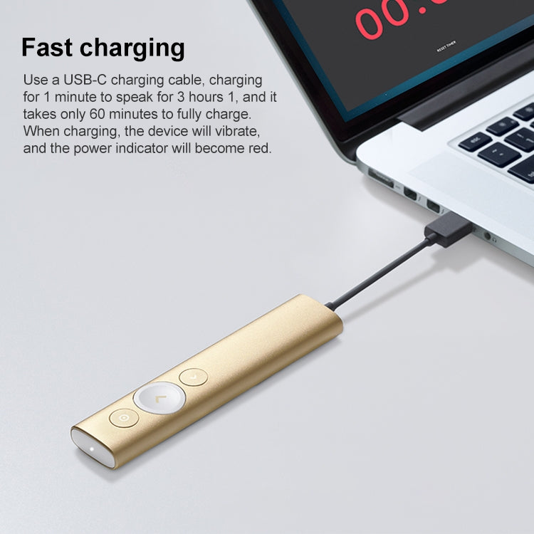 Logitech Spotlight 2.4Ghz USB Wireless Presenter PPT Remote Control Flip Pen, Spotlight (Grey), Spotlight (Gold)