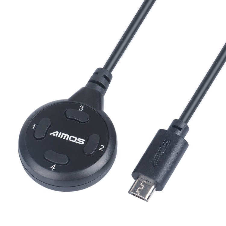 AIMOS AM-SH4 Switcher Sharing Device 4-buttons Extension Cable Extender, AM-SH4