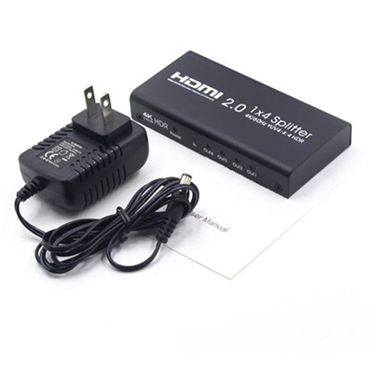 AYS-14V20 HDMI 2.0 1x4 4K Ultra HD Switch Splitter, 1x4 4K