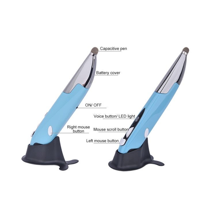 PR-06S 4-keys Smart Wireless Optical Mouse with Stylus Pen Function, Support Voice Operation / Translation, Support Voice Operation / Translation Grey, Support Voice Operation / Translation Blue, Support Voice Operation / Translation Red