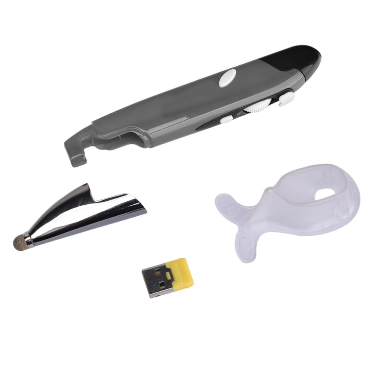 PR-06 4-keys Smart Wireless Optical Mouse with Stylus Pen Function, Red, Grey, Blue