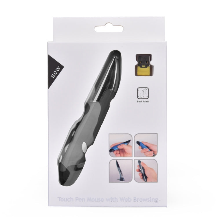 PR-06 4-keys Smart Wireless Optical Mouse with Stylus Pen Function, Red, Grey, Blue