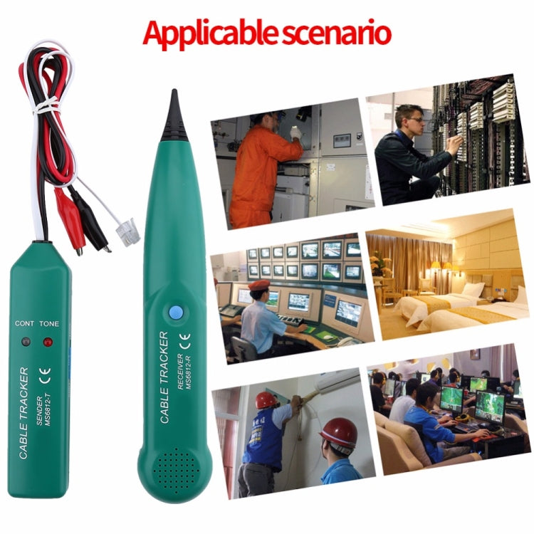 BSIDE MS6812 RJ11 & RJ45 Telephone Line Cable Tracker, Including Sender & Receiver, MS6812