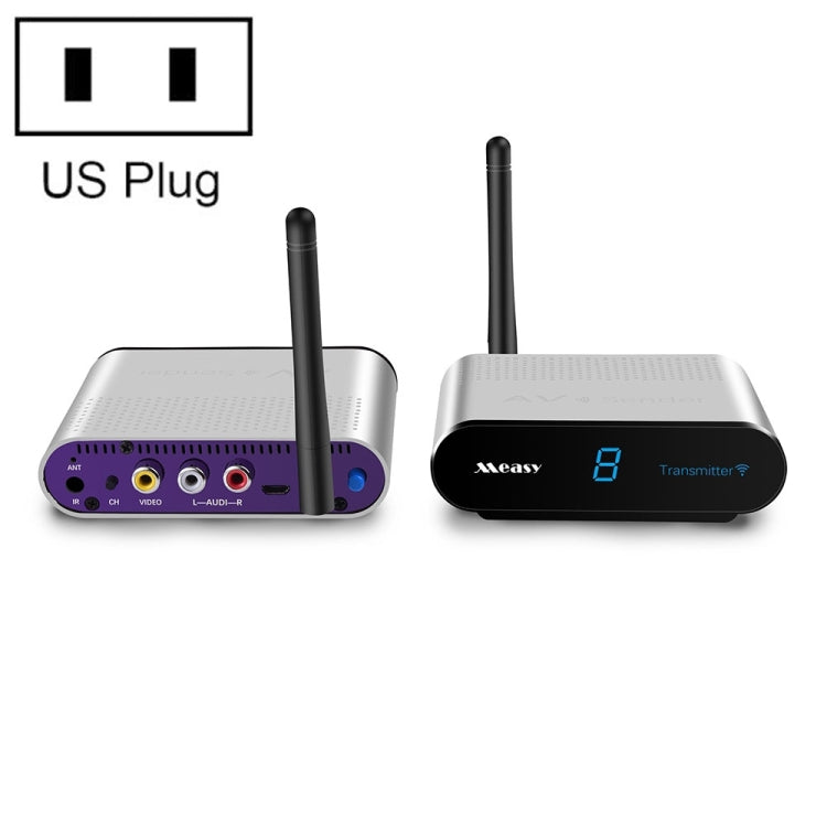Measy AV530 5.8GHz Wireless Audio / Video Transmitter and Receiver, Transmission Distance: 300m, UK Plug, AV530 Silver