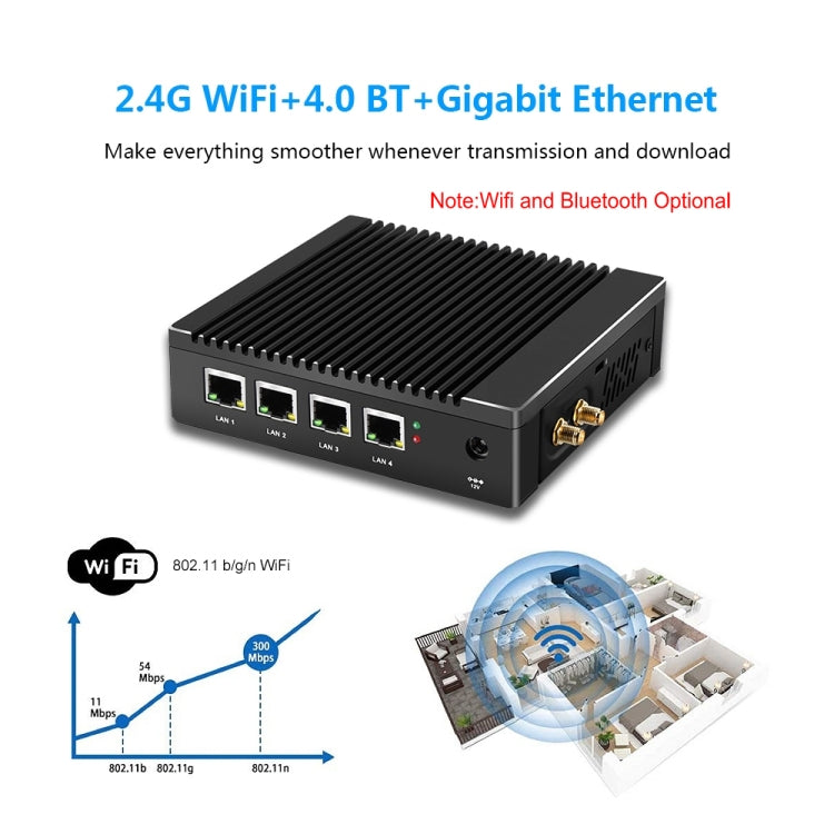 K660G4 Windows and Linux System Mini PC, Intel Celeron Processor N2840 Quad-Core 2M Cache,1.83GHz, up to 2.25GHz, 2GB RAM + 32GB SSD, 2GB+32GB