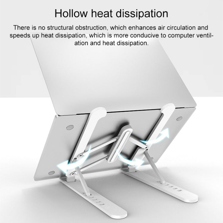 Laptop Stand Desktop Raise Bracket Cooling Base Lifting Holder Foldable, Pro-8