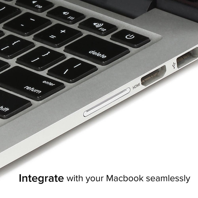 BASEQI Hidden Aluminum Alloy SD Card Case for MacBook Air 13.3 inch Laptops, For MacBook Air 13.3