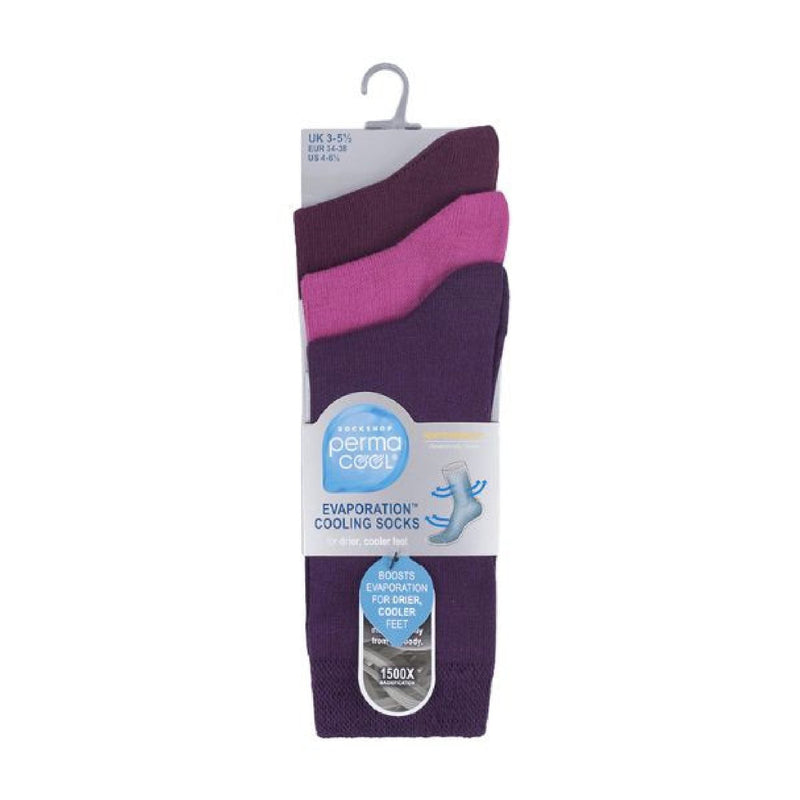 3 Pack Unisex Moisture Wicking Anti Sweat Socks for Hot Weather