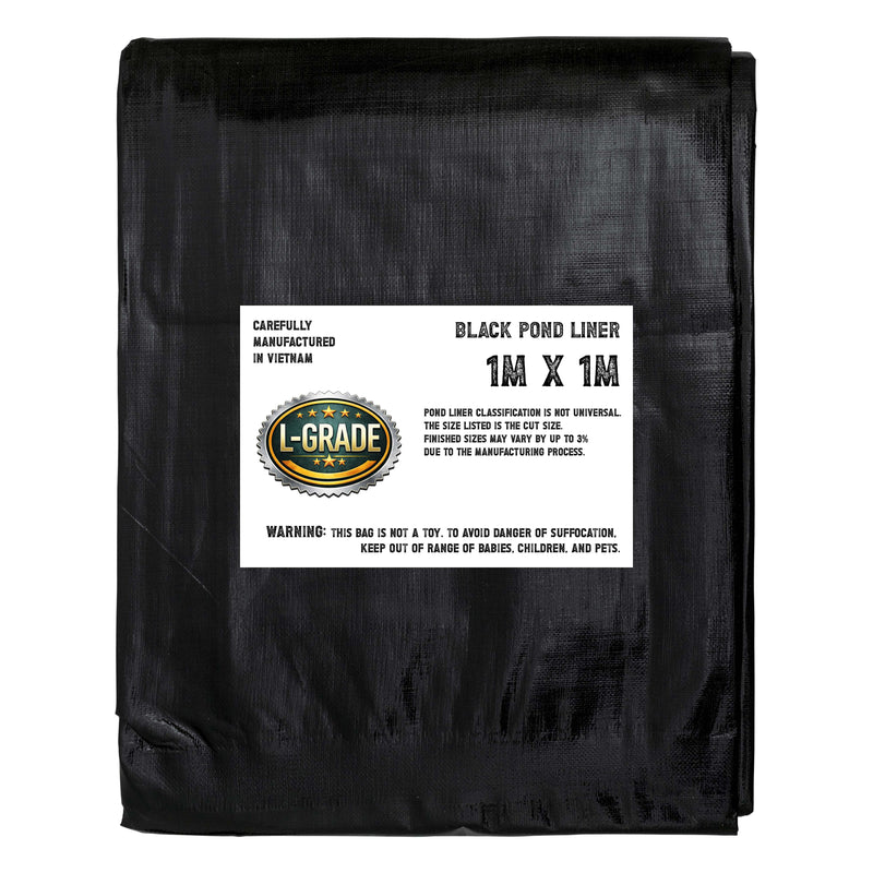 PE Pond Liner L-Grade Black 1m x 1m