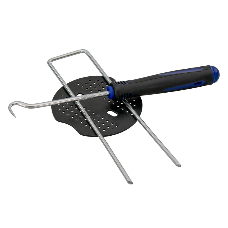 Weed Control Membrane Pegs Buffer Washer, 6"/150mm, Blue