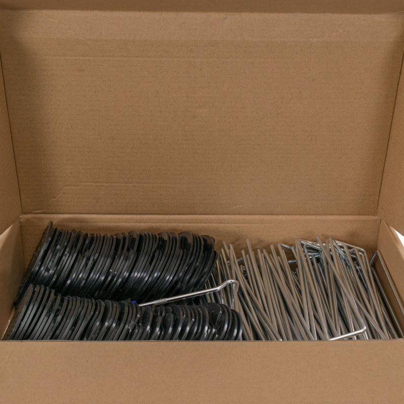 Metal Pegs (6"/150mm) with Buffer Washer and Blue Removal Tool Set