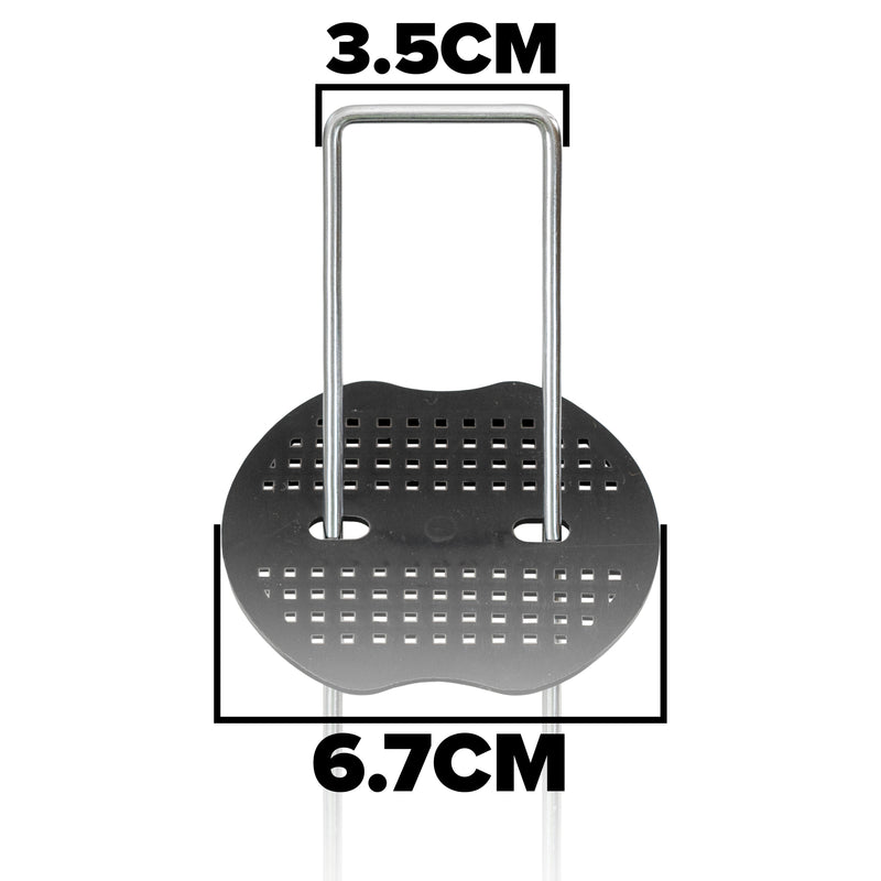Weed Control Membrane Pegs Buffer Washer, 6"/150mm, Red