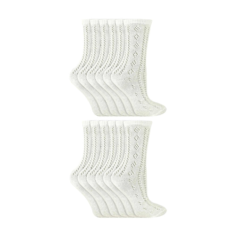 12 Pack Girls Cute Ankle Pelerine School Socks