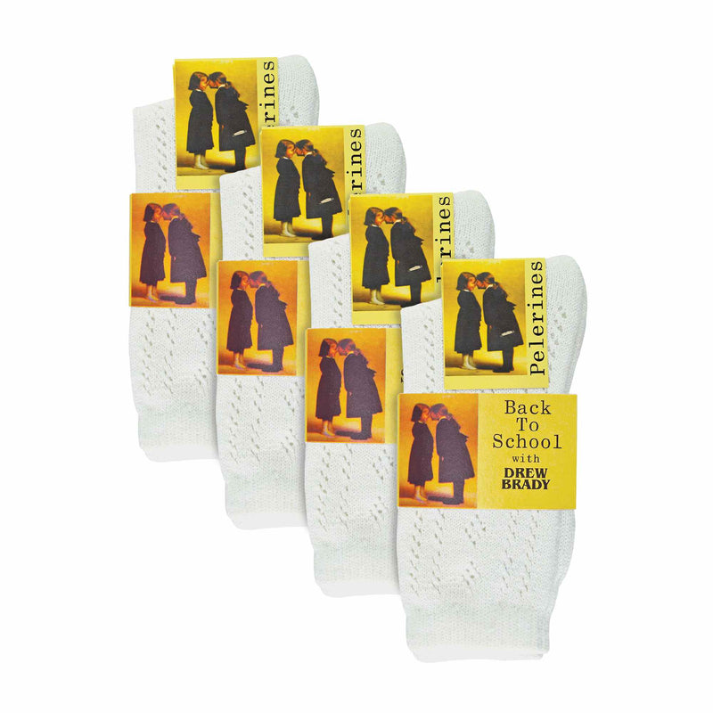 12 Pack Girls Cute Ankle Pelerine School Socks