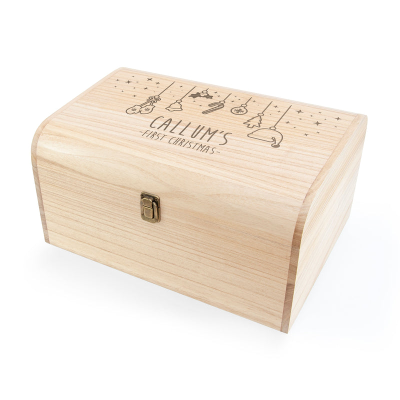 Personalised Baby's First Christmas Eve Chest