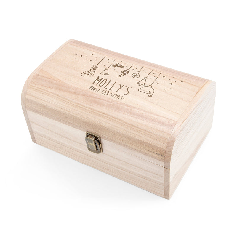 Personalised Baby's First Christmas Eve Chest