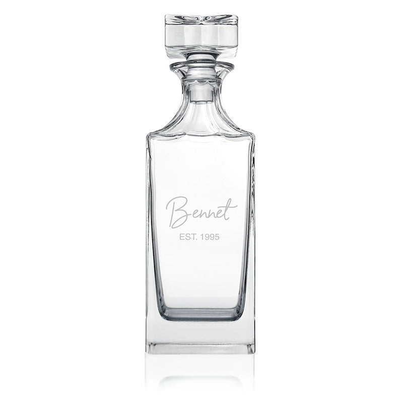 Personalised Timeless Signature Square Decanter
