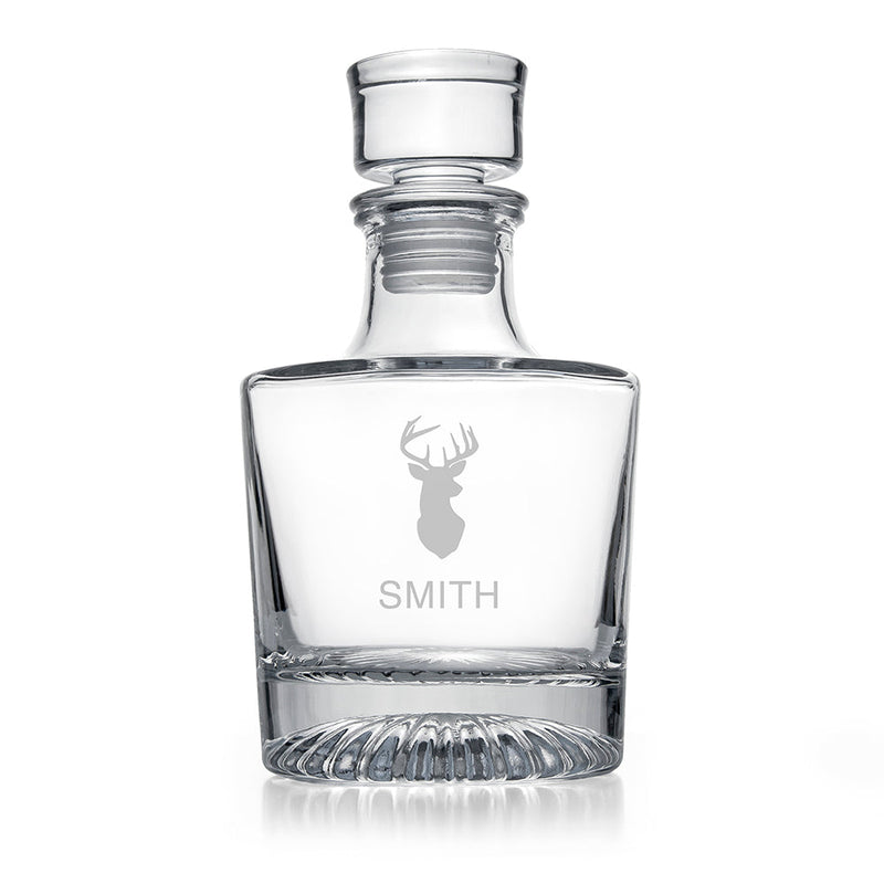 Personalised Elegance Stag Round Decanter