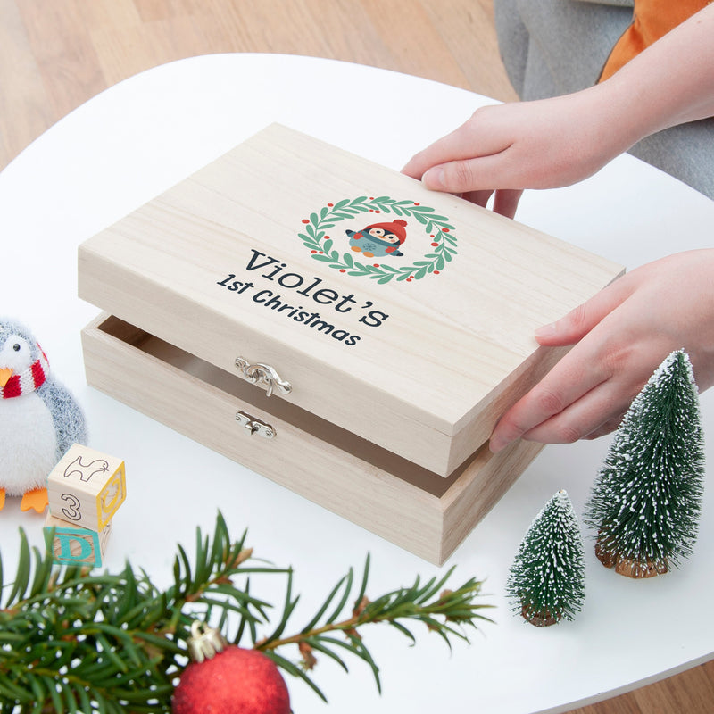 Personalised Baby's First Christmas Eve Box