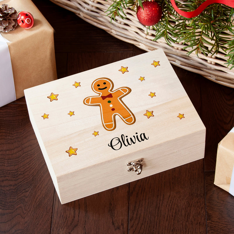 Personalised Gingerbread Man Christmas Eve Box