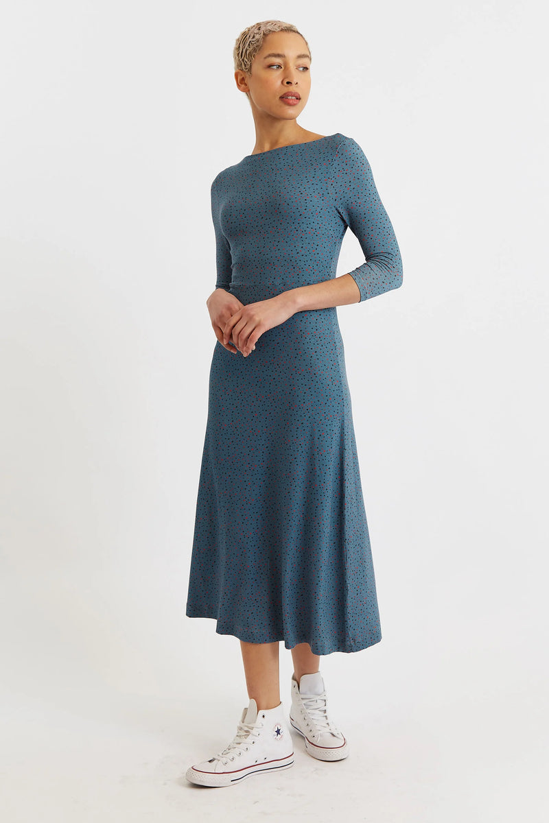 Pheebs Firefly Print Jersey Midi Dress