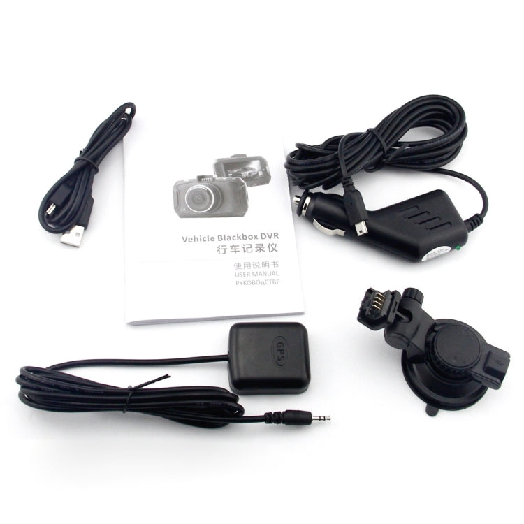 GS90C Car DVR Camera 2.7 inch LCD Screen HD 2304 x 1296P 170 Degree Wide Angle Viewing, Support Motion Detection / TF Card / G-Sensor / HDMI, GS90C