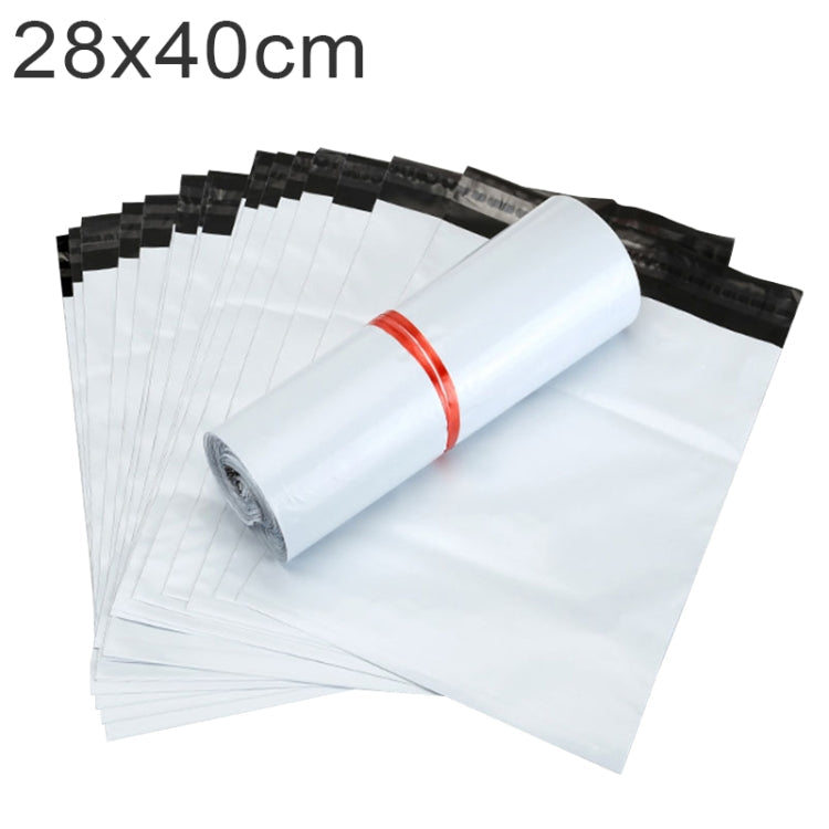 100 PCS / Roll Thick Express Bag Packaging Bag Waterproof Plastic Bag, Size: 28x40cm (Dark Grey), 28x40cm, Pink, 28x40cm, Silver Grey, 28x40cm, White