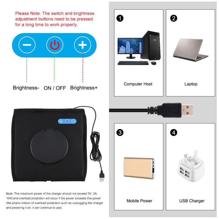 PULUZ 25cm Folding Portable High CRI Ring LED Photo Lighting Studio Tent Box + Shadowless Light Lamp Panel Pad with 12 Colors Backdrops, Size: 25cm x 25cm x 25cm, 25cm High CRI Box + Shadowless Light