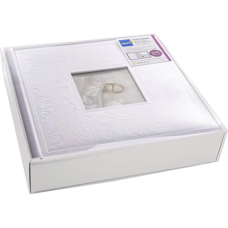 Kenro Pearl Wedding Rings Photo Album for 200 6x4" Photos